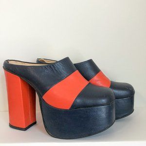 Vintage 70's Platform Mules